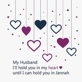 Wenskaart Husband Purple